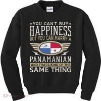 Panamanian And American Flag Panama Proud Kids Sweatshirt thumb 0