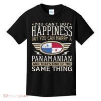 Panamanian And American Flag Panama Proud Kids T-Shirt thumb 0