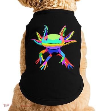 Pop Art Axolotl funny animals lover Doggie Tank