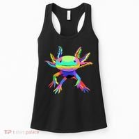 Pop Art Axolotl funny animals lover Women's Tank Top thumb 0