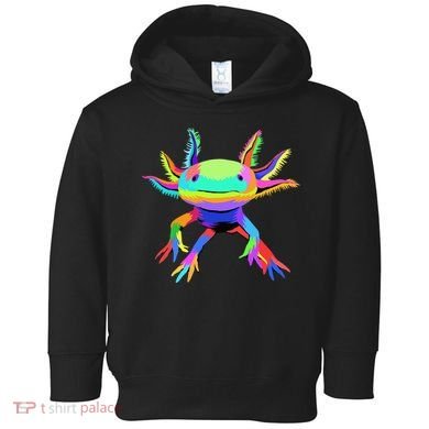 Pop Art Axolotl funny animals lover Toddler Hoodie