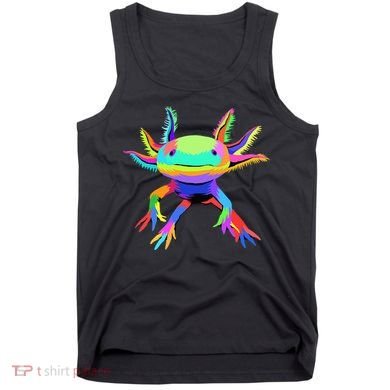 Pop Art Axolotl funny animals lover Tank Top