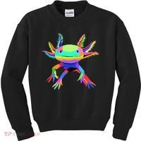Pop Art Axolotl funny animals lover Kids Sweatshirt thumb 0