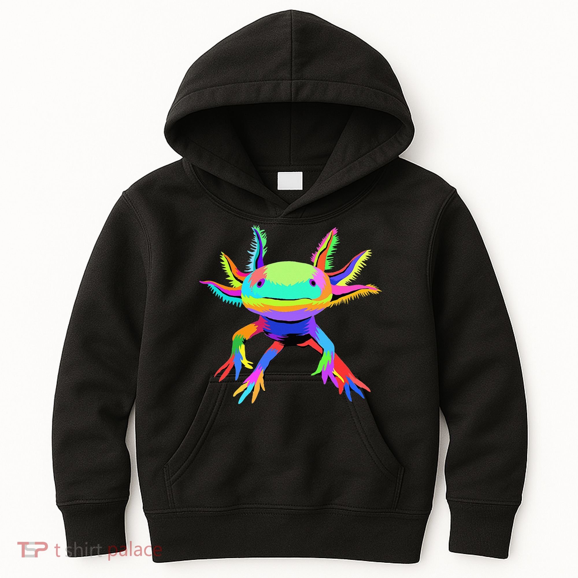 Pop Art Axolotl funny animals lover Kids Hoodie