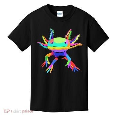 Pop Art Axolotl funny animals lover Kids T-Shirt