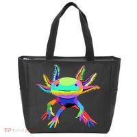 Pop Art Axolotl funny animals lover Tote Bag thumb 0
