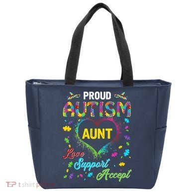 Proud Autism Aunt Love Support Accept Help Awareness Bag