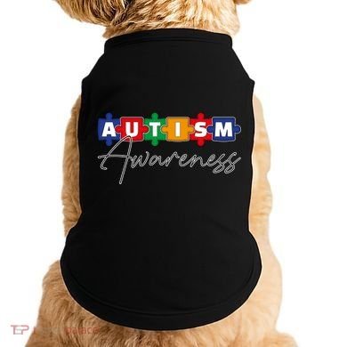 Puzzle Autism Awareness Month Gift Doggie Tank