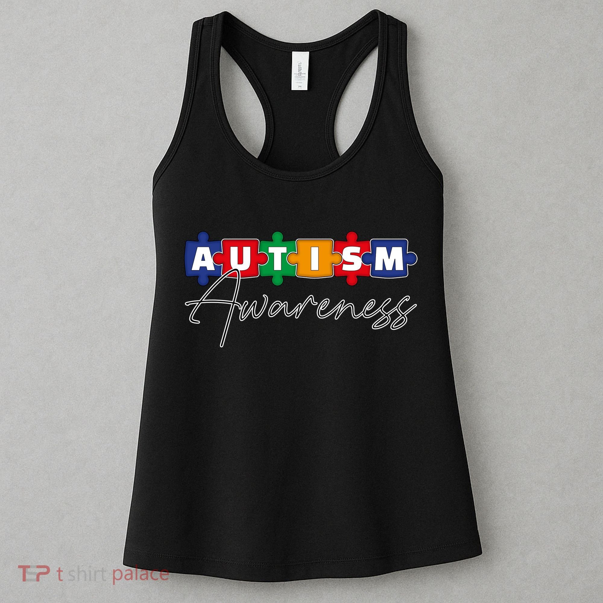 Puzzle Autism Awareness Month Gift Women's Tank Top