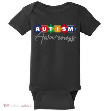 Puzzle Autism Awareness Month Gift Baby Bodysuit