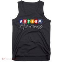 Puzzle Autism Awareness Month Gift Tank Top thumb 0