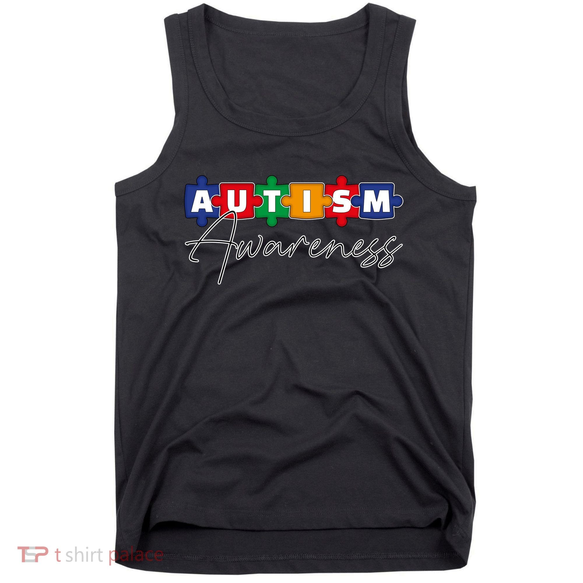 Puzzle Autism Awareness Month Gift Tank Top