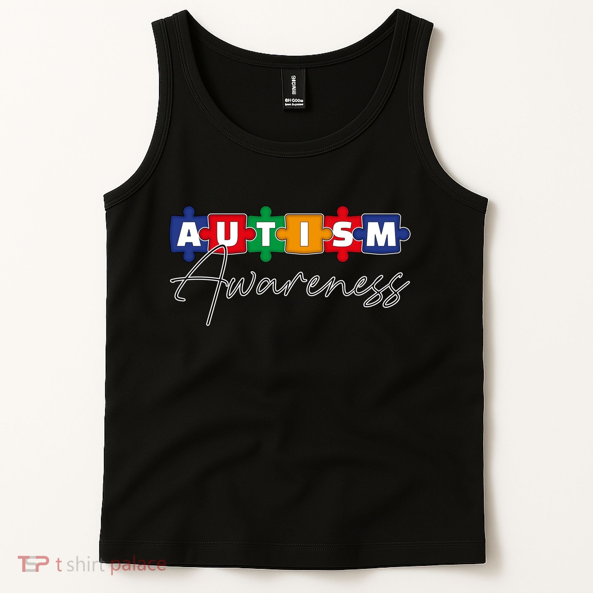 Puzzle Autism Awareness Month Gift Tank Top