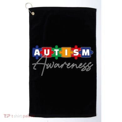 Puzzle Autism Awareness Month Gift Golf Towel