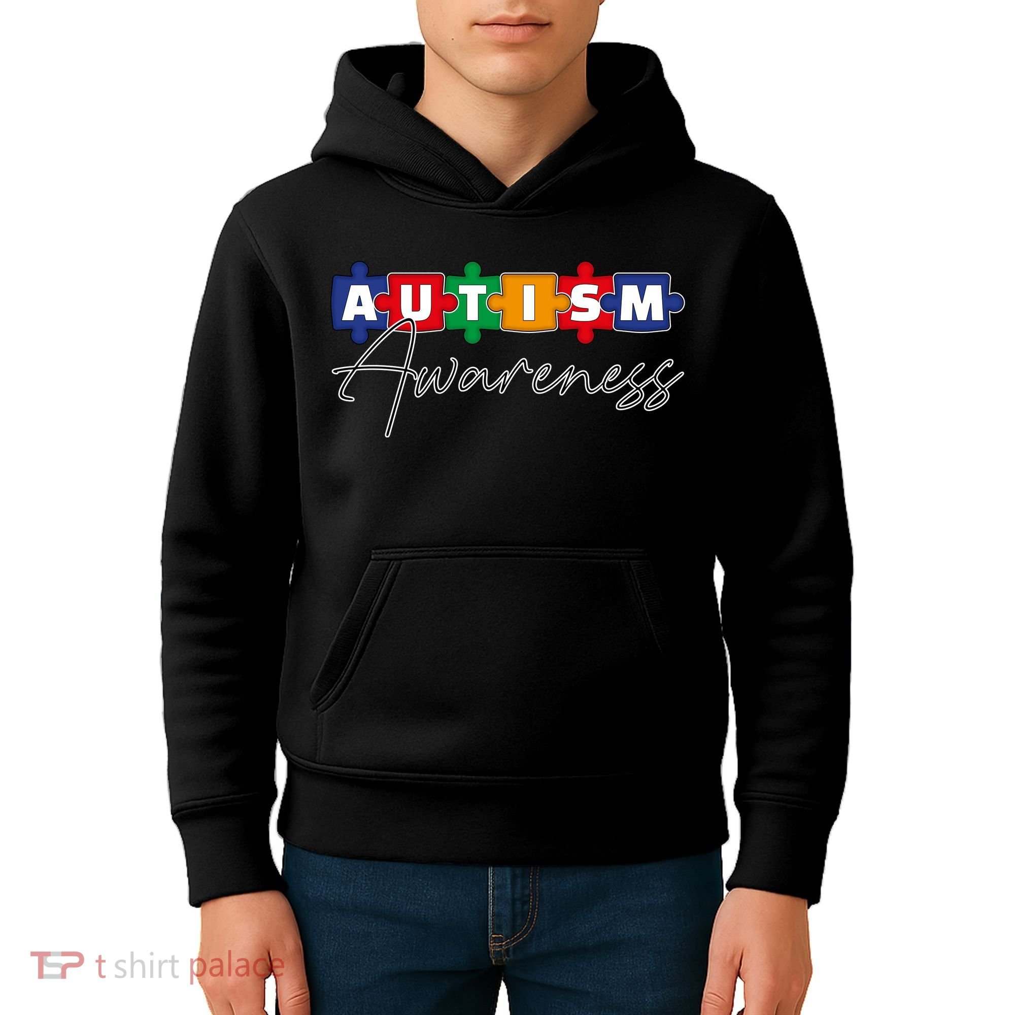 Puzzle Autism Awareness Month Gift Kids Hoodie