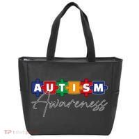 Puzzle Autism Awareness Month Gift Tote Bag thumb 0