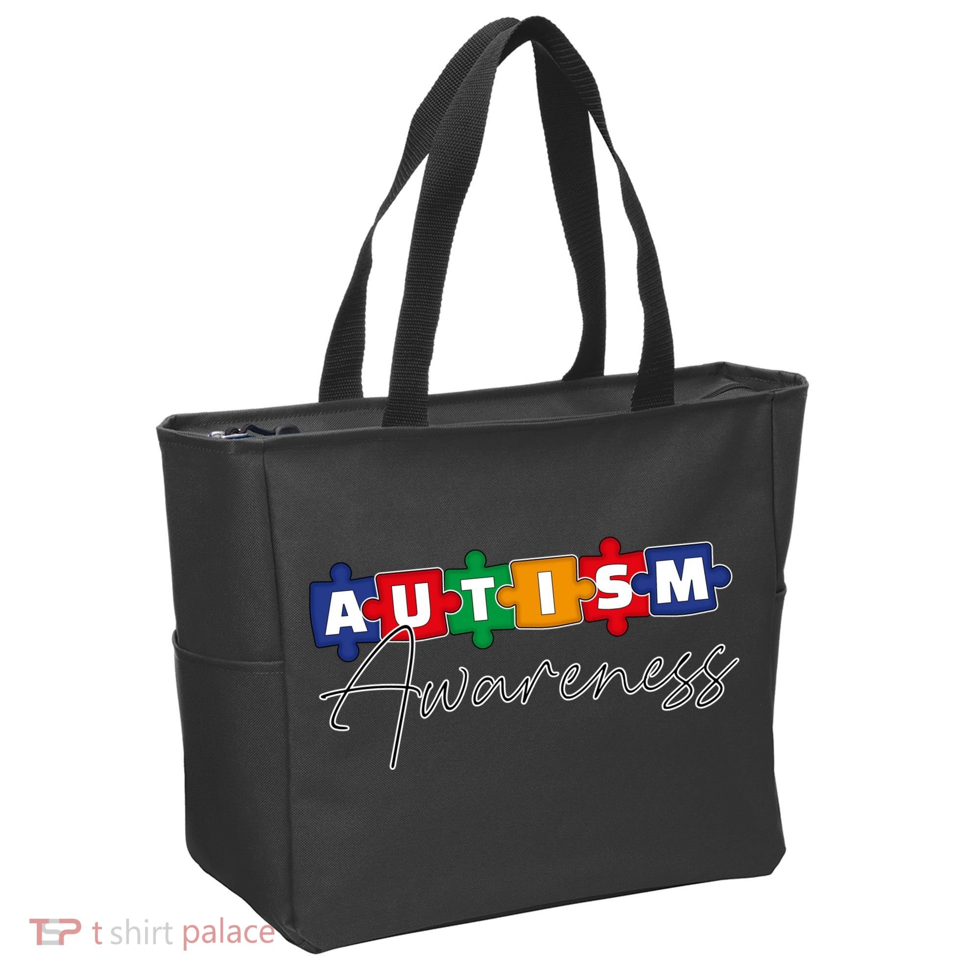 Puzzle Autism Awareness Month Gift Tote Bag