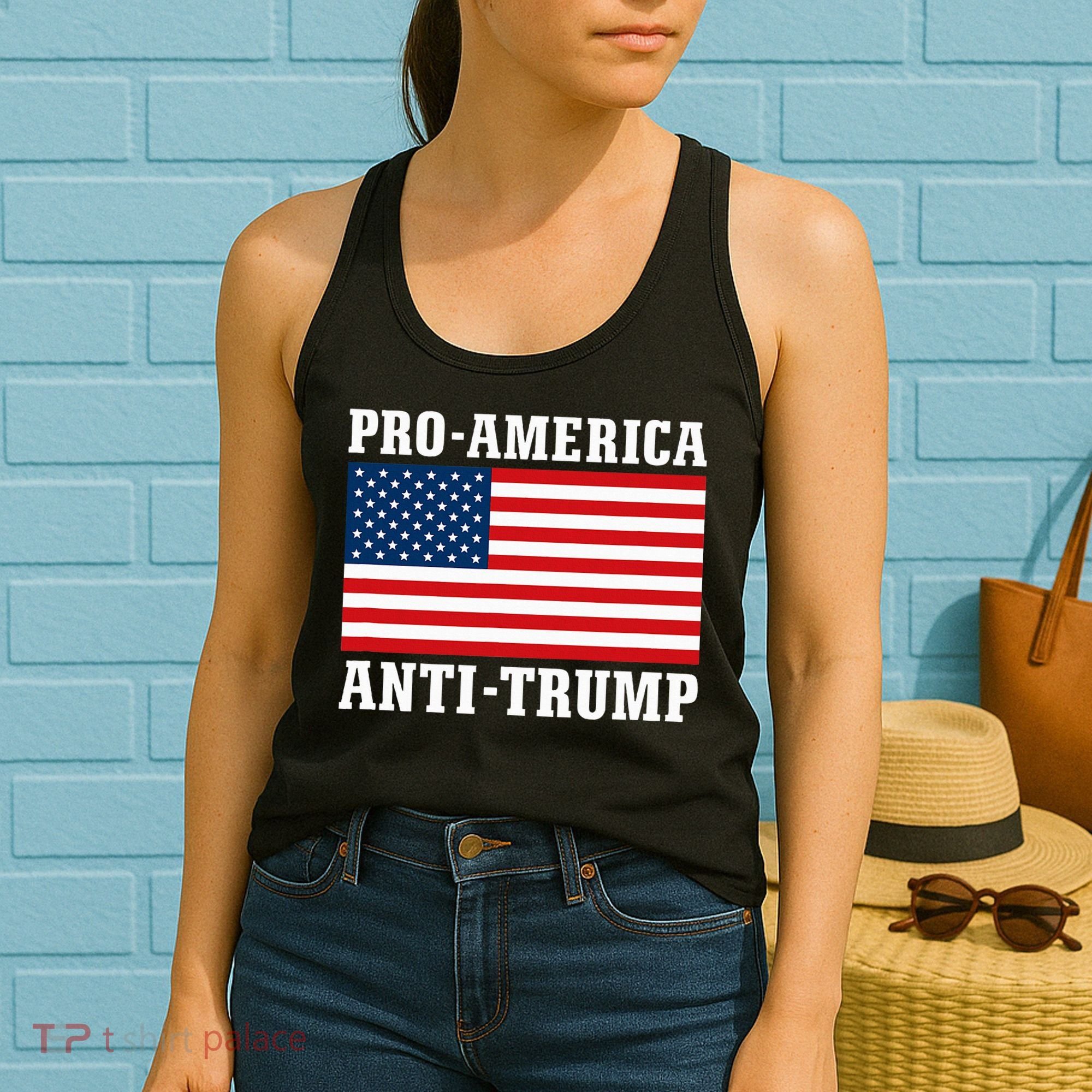Pro America Anti Trump Women's Tank Top