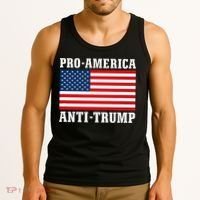 Pro America Anti Trump Tank Top thumb 3