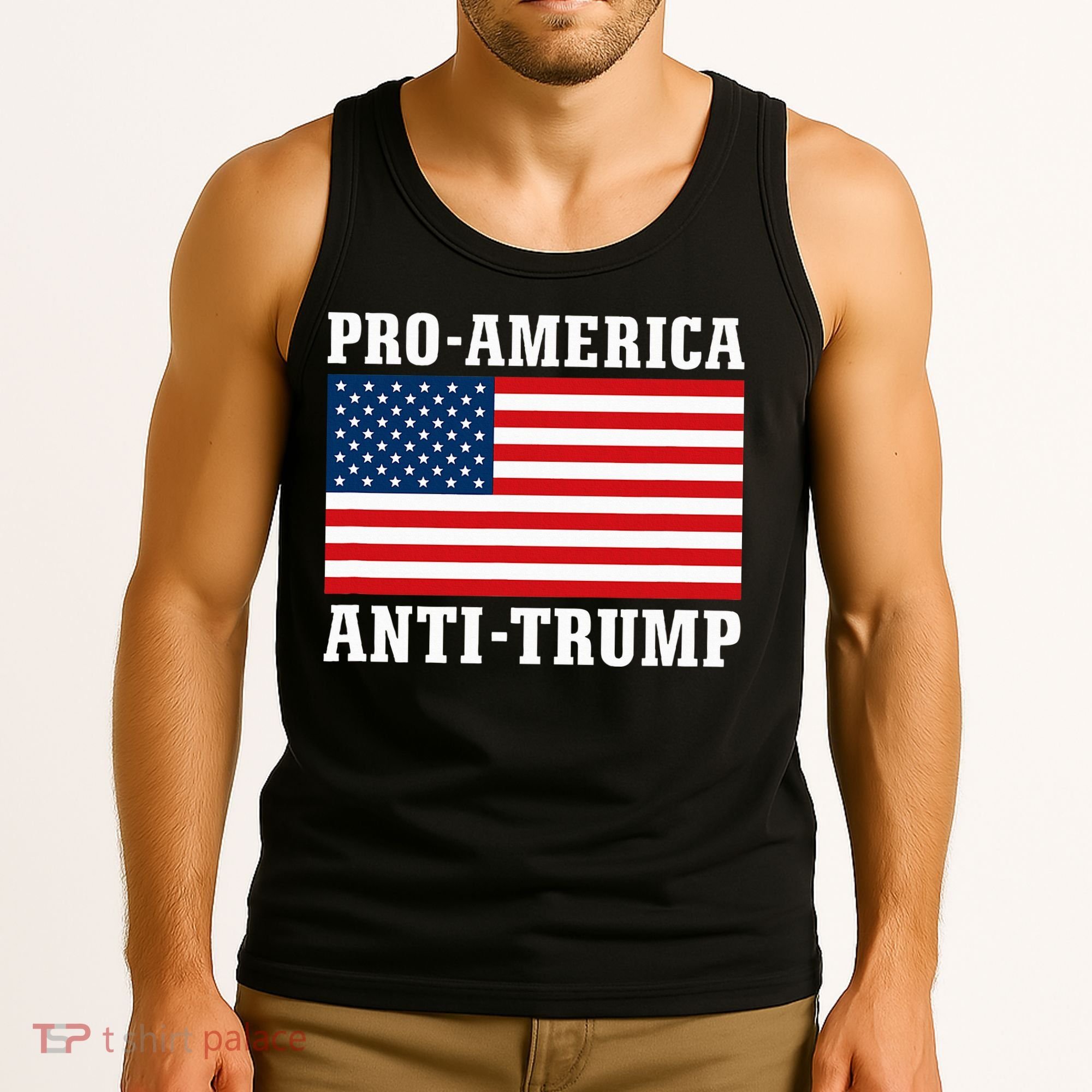 Pro America Anti Trump Tank Top
