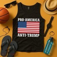 Pro America Anti Trump Tank Top thumb 4