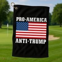 Pro America Anti Trump Golf Towel thumb 1