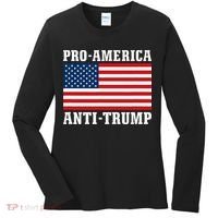 Pro America Anti Trump Women's Long Sleeve Shirt thumb 0