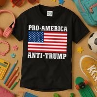 Pro America Anti Trump Kids T-Shirt thumb 3