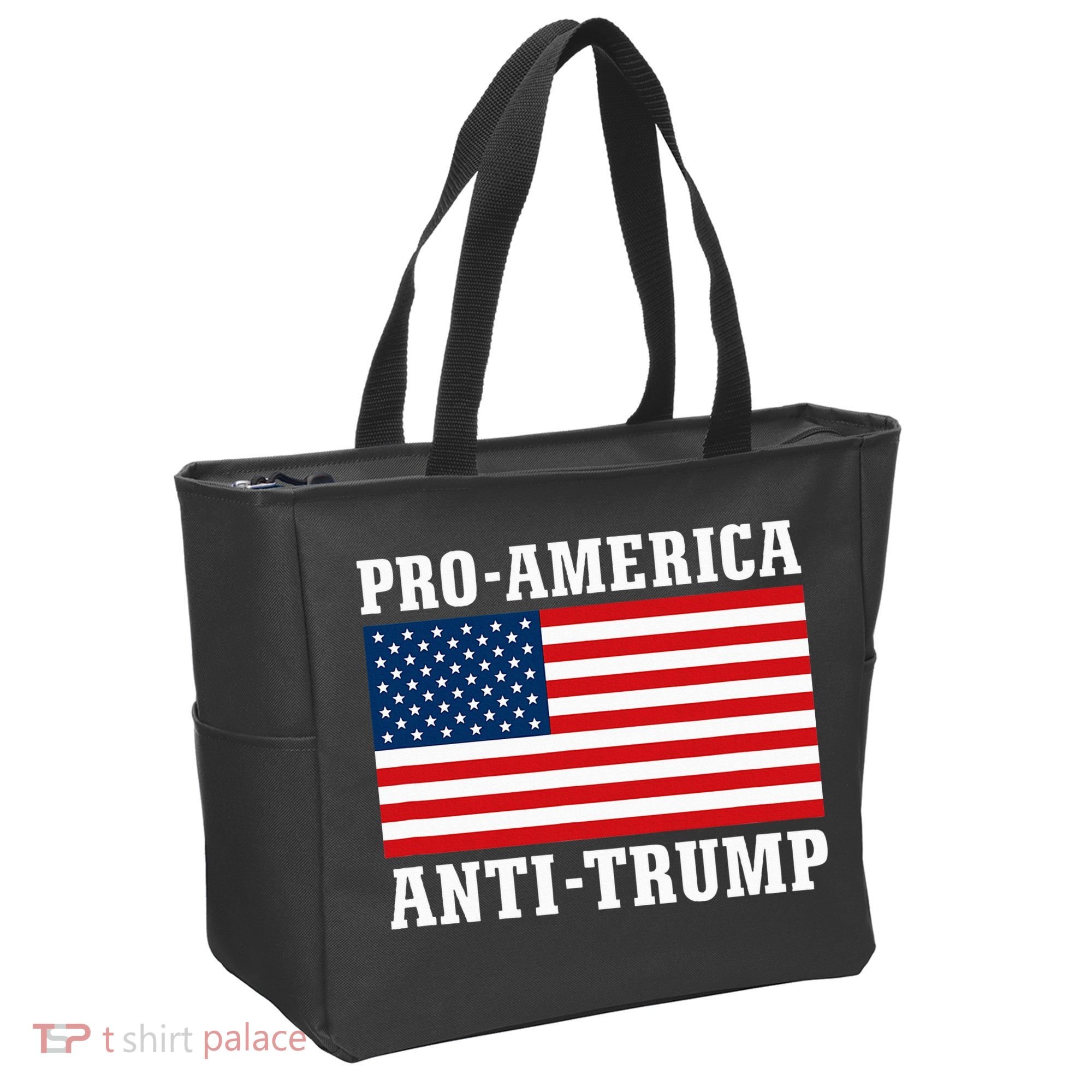 Pro America Anti Trump Tote Bag
