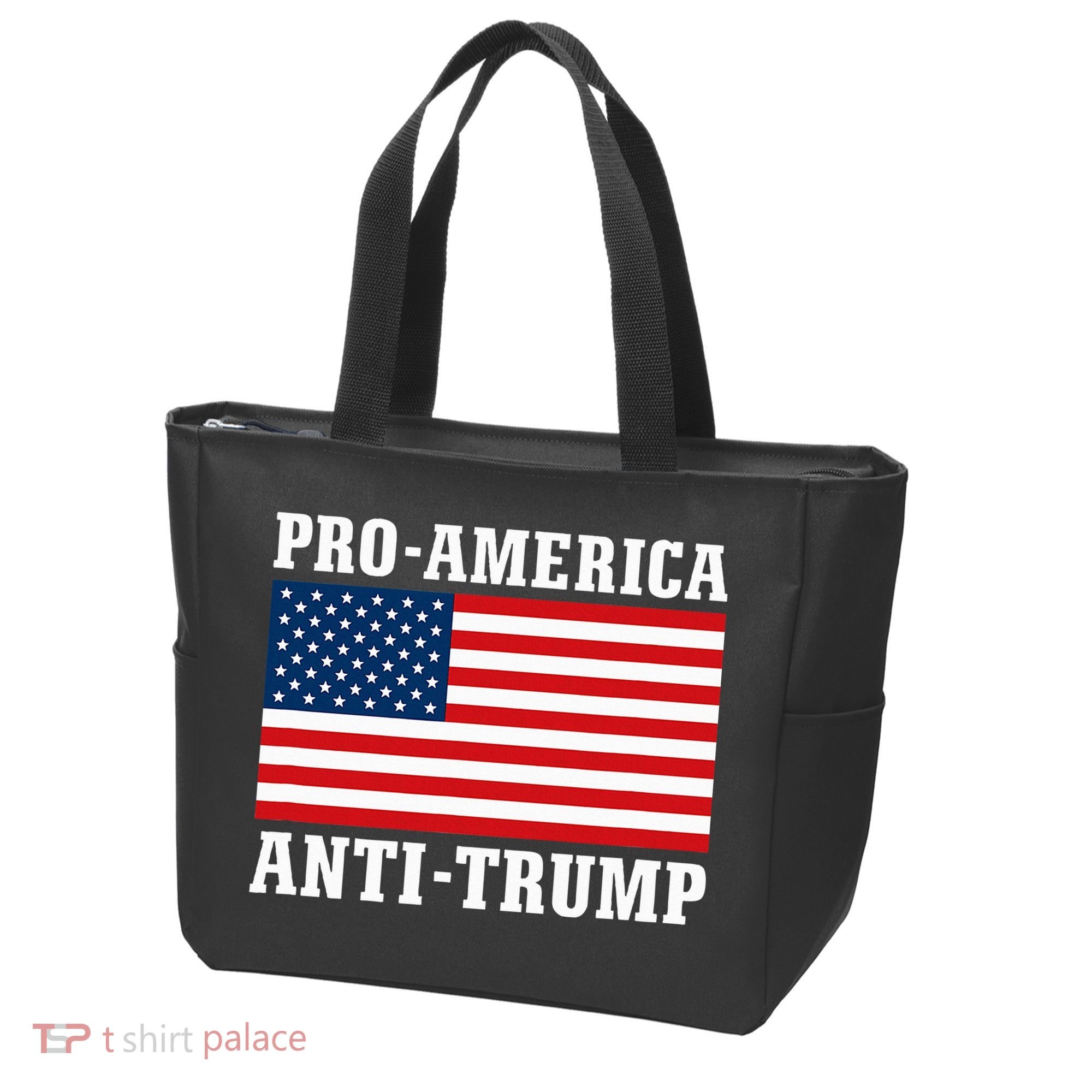 Pro America Anti Trump Tote Bag