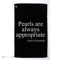 Pearls Are Always Appropriate Classic Pear Golf Towel thumb 0