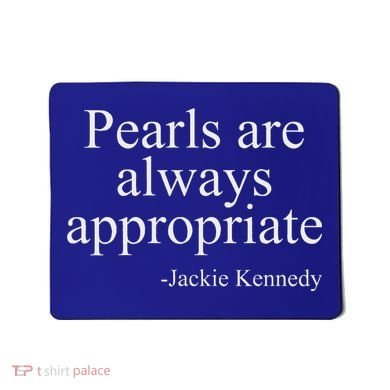 Pearls Are Always Appropriate Classic Pear Mousepad