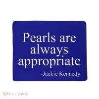 Pearls Are Always Appropriate Classic Pear Mousepad thumb 0