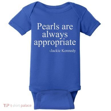Pearls Are Always Appropriate Classic Pear Baby Bodysuit