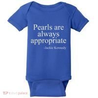 Pearls Are Always Appropriate Classic Pear Baby Bodysuit thumb 0