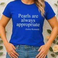 Pearls Are Always Appropriate Classic Pear Women's T-Shirt thumb 2
