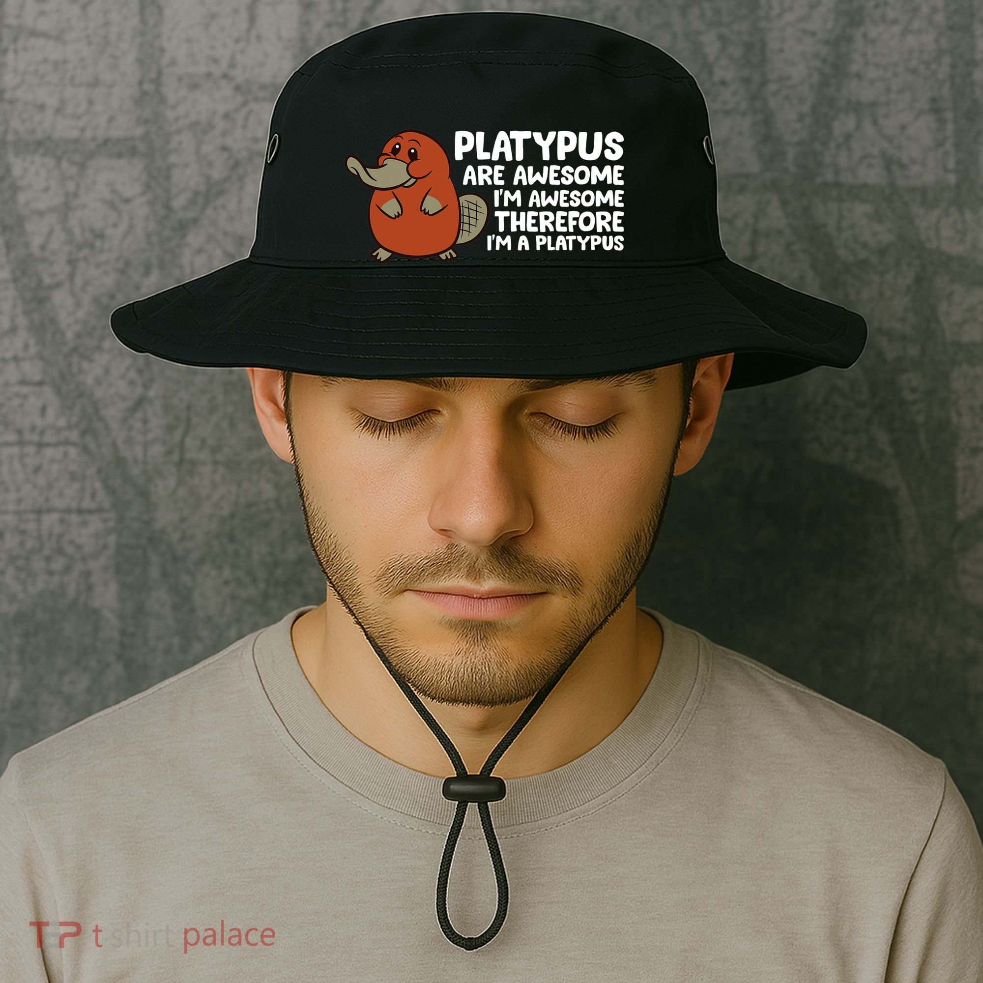 Platypus Are Awesome Im Awesome Therefore Im A Platypus Bucket Hat