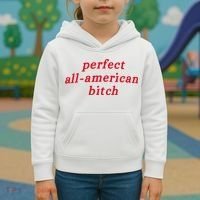 Perfect All American Bitch Kids Hoodie thumb 3