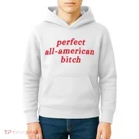 Perfect All American Bitch Kids Hoodie thumb 4