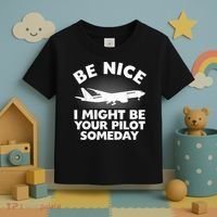 Pilot Aviation Airplane Pilot Toddler T-Shirt thumb 3
