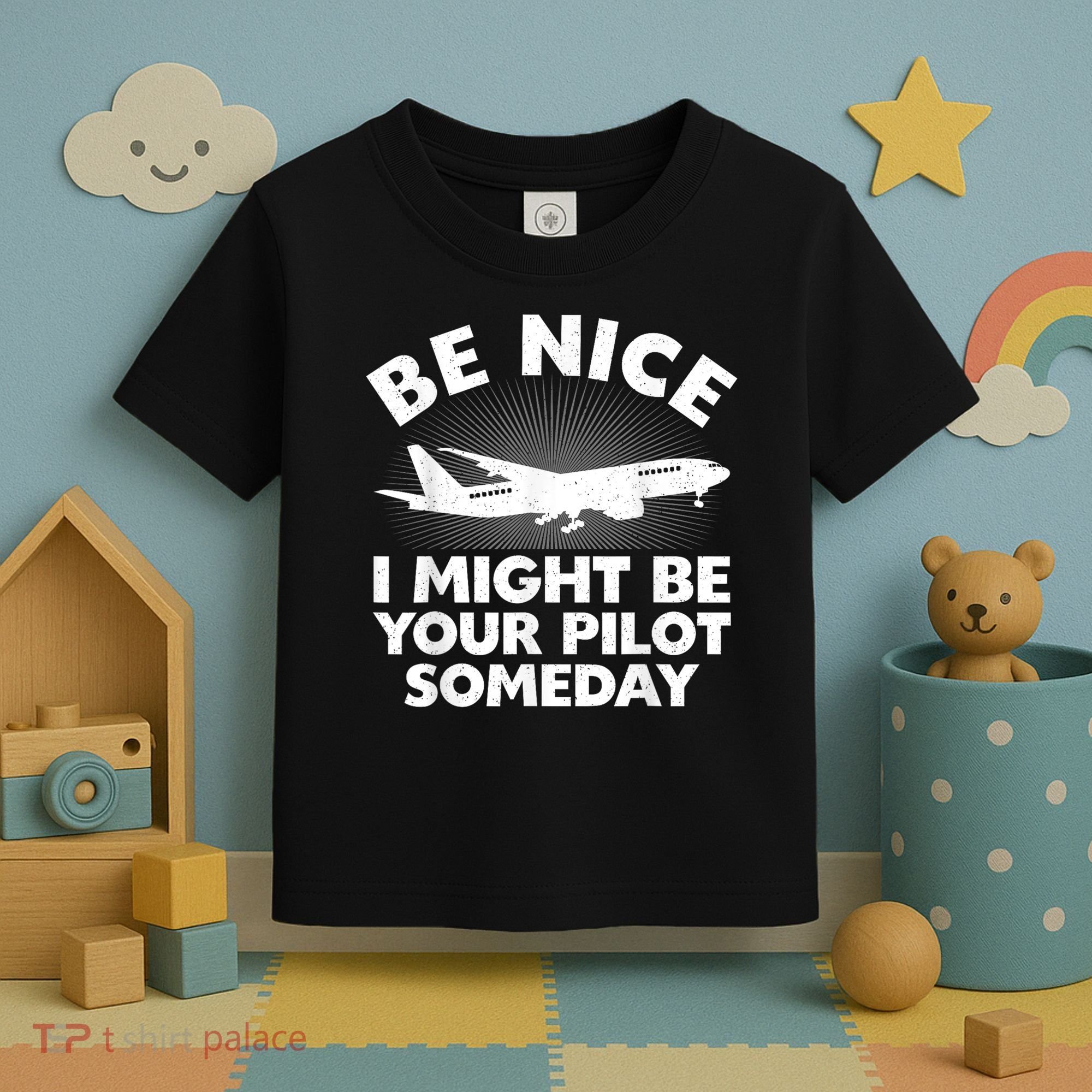 Pilot Aviation Airplane Pilot Toddler T-Shirt