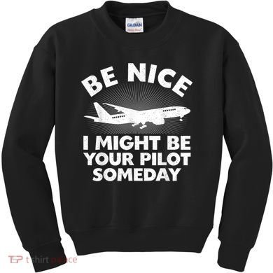 Pilot Aviation Airplane Pilot Kids Sweatshirt