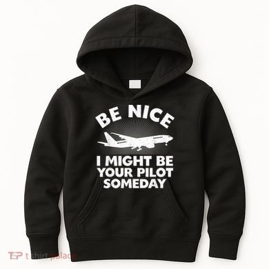 Pilot Aviation Airplane Pilot Kids Hoodie
