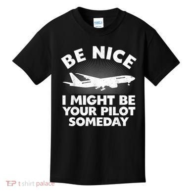 Pilot Aviation Airplane Pilot Kids T-Shirt