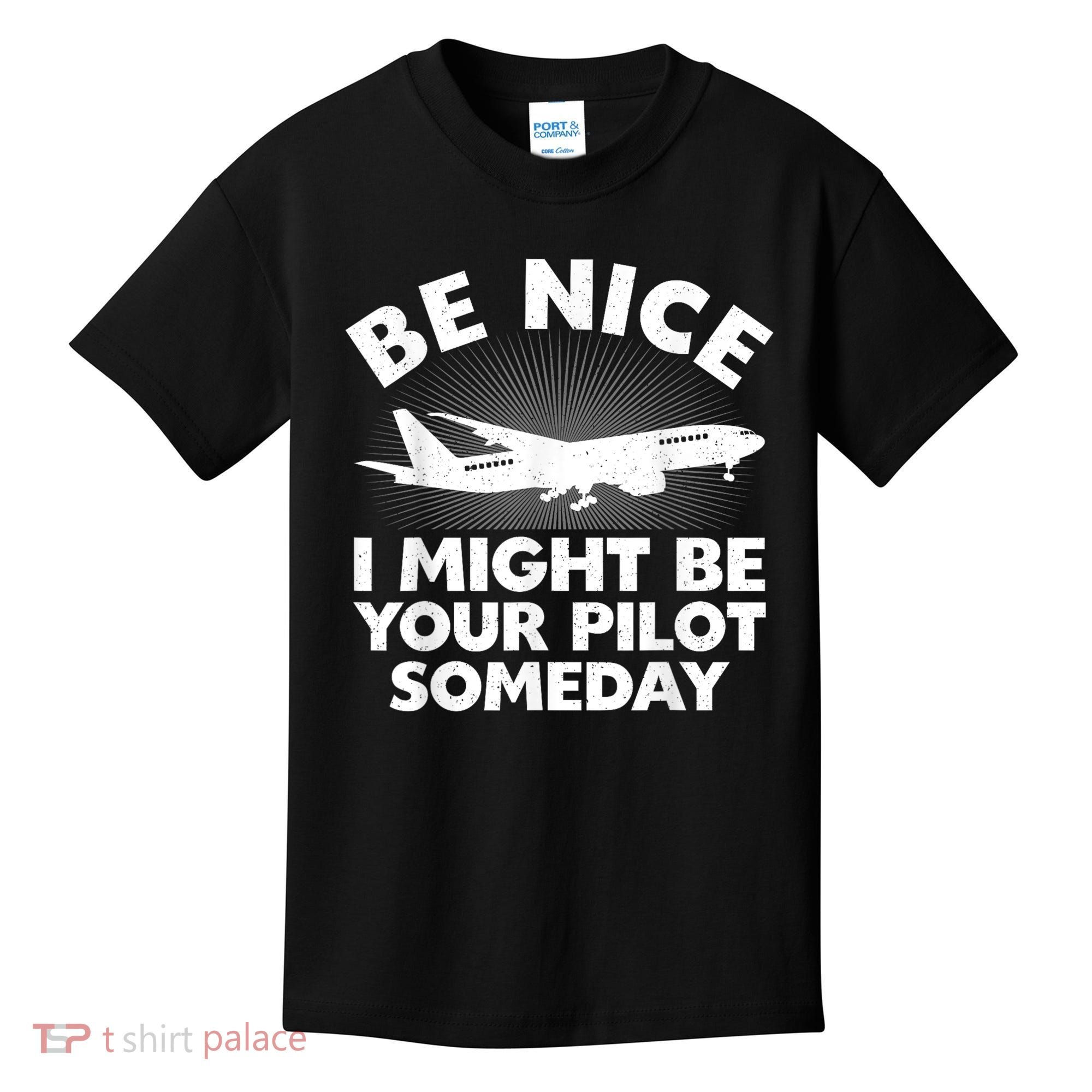Pilot Aviation Airplane Pilot Kids T-Shirt