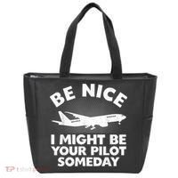 Pilot Aviation Airplane Pilot Tote Bag thumb 0