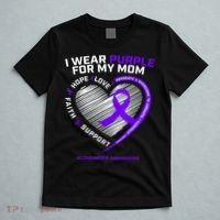 Purple Alzheimers Awareness Products Mom Gifts T-Shirt thumb 5