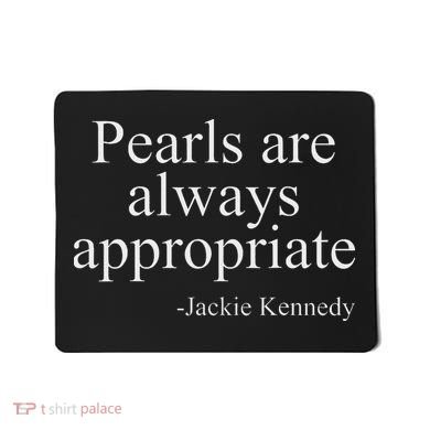 Pearls Are Always Appropriate Classic Pear Mousepad