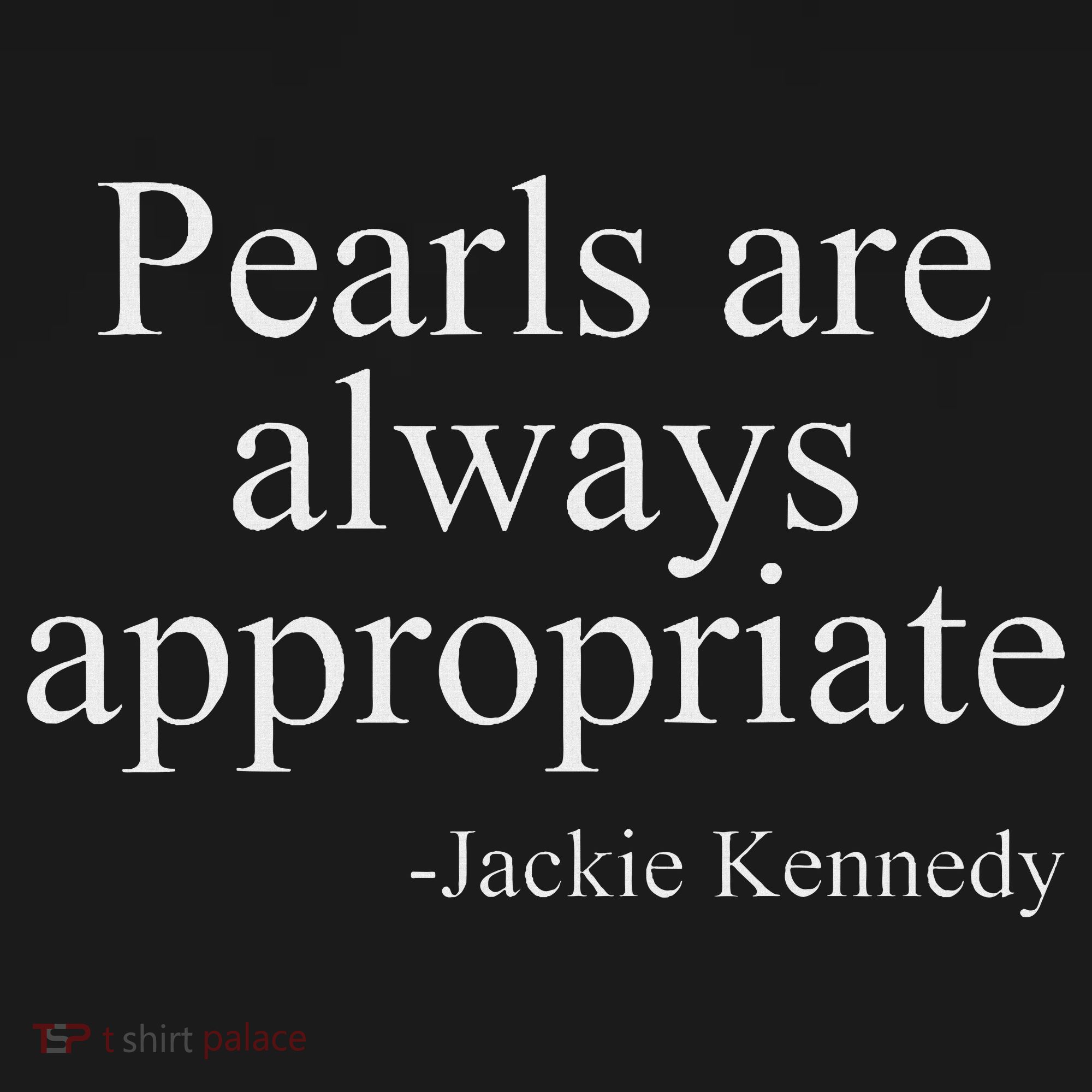 Pearls Are Always Appropriate Classic Pear Tank Top