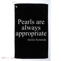 Pearls Are Always Appropriate Classic Pear Golf Towel thumb 0